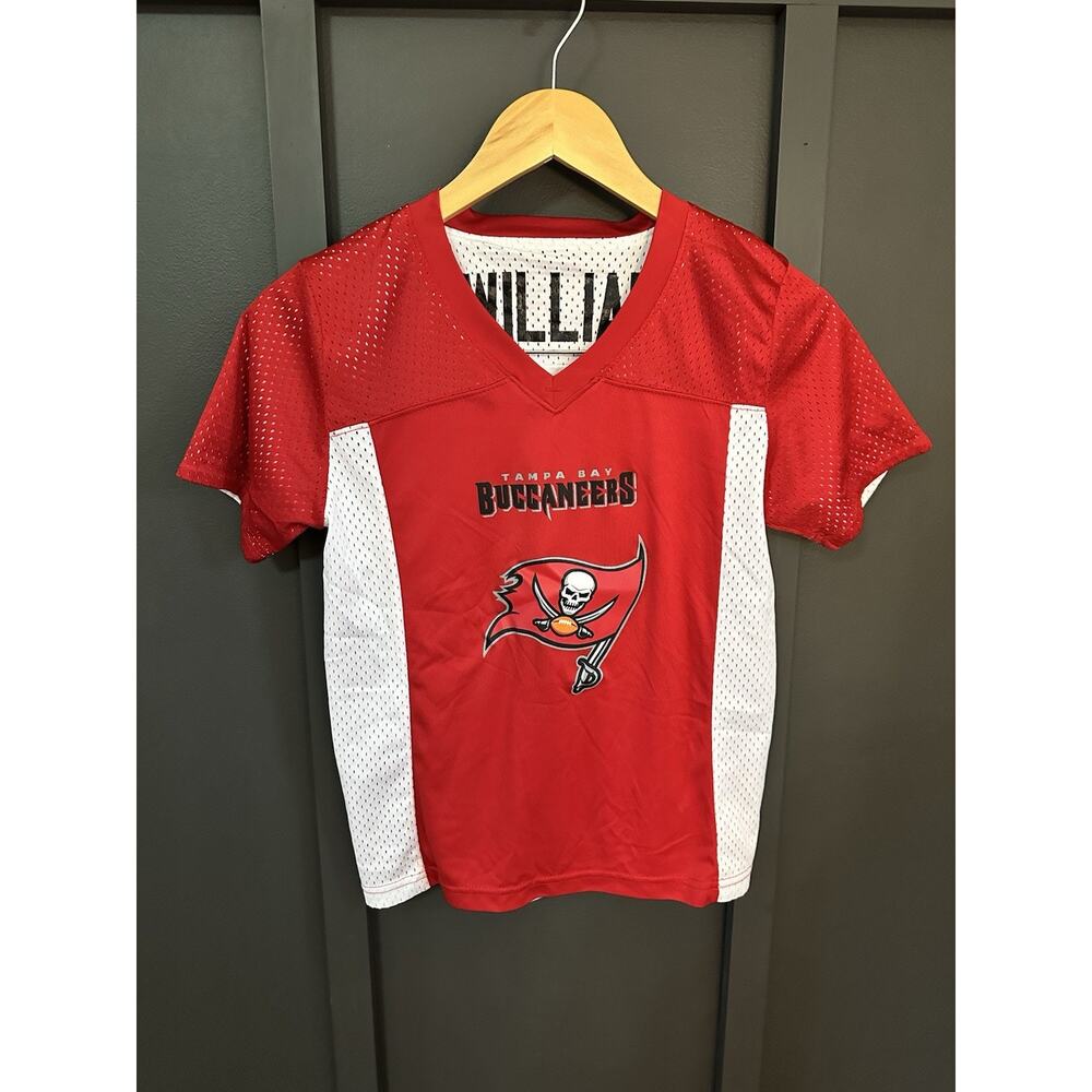 Tampa Bay Buccaneers NFL Flag Football Youth Boys Kids Jersey Medium Williams